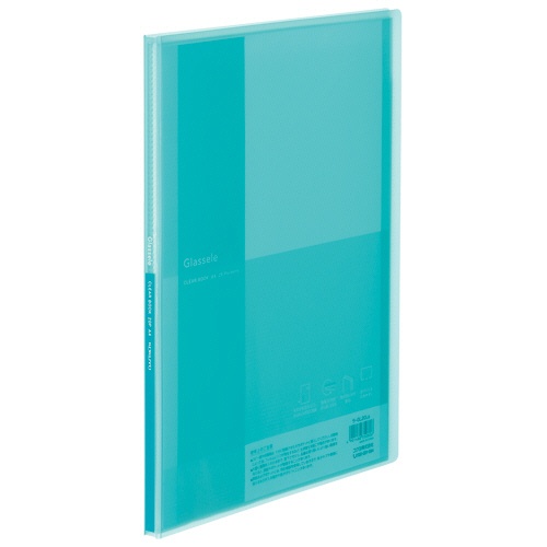 コクヨ　クリヤーブック（Ｇｌａｓｓｅｌｅ）　固定式　Ａ４タテ　２０ポケット　背幅１２ｍｍ　ライトブルー　ラ－ＧＬ２０ＬＢ　１冊1