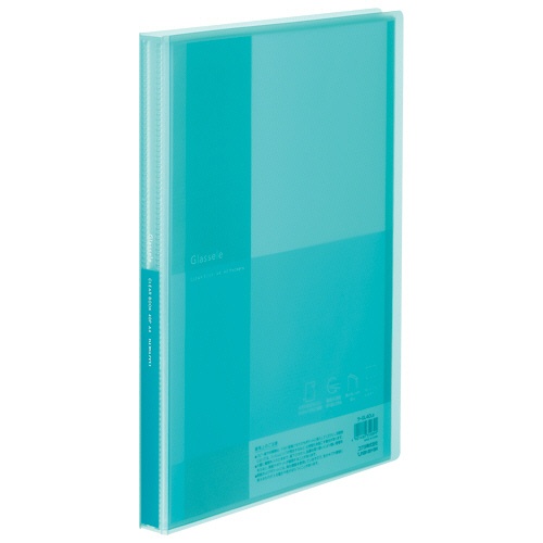コクヨ　クリヤーブック（Ｇｌａｓｓｅｌｅ）　固定式　Ａ４タテ　４０ポケット　背幅２３ｍｍ　ライトブルー　ラ－ＧＬ４０ＬＢ　１冊1