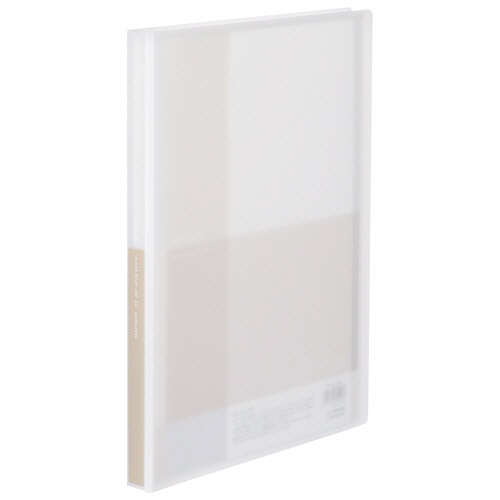 コクヨ　クリヤーブック（Ｇｌａｓｓｅｌｅ）　固定式　Ａ４タテ　４０ポケット　背幅２３ｍｍ　オフホワイト　ラ－ＧＬ４０Ｗ　１冊1