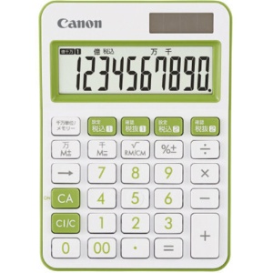 キヤノン　電卓　ミニ卓上モデル　ＬＳ－１０５ＷＵＣ－ＧＲ　１０桁　グリーン　２３０６Ｃ００１　１台1