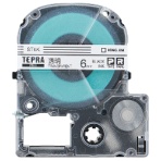 キングジム　テプラ　ＰＲＯ　テープカートリッジ　６ｍｍ　透明／黒文字　ＳＴ６Ｋ－５Ｐ　１パック（５個）