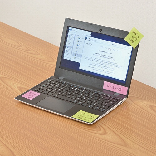 ヤマト　メモック　ロールテープ（強粘着）　蛍光紙　カッター付　２５ｍｍ幅　ローズ＆レモン　ＰＲＫ－２５ＣＨ－ＲＬ　１個3
