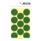 エーワン　カラーラベル　丸型　直径３０ｍｍ　緑　０７２３３　１パック（１５４片：１１片×１４シート）