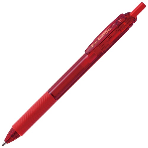 ぺんてる　ゲルインキボールペン　エナージェルエス　１．０ｍｍ　赤　ＢＬ１３０－Ｂ　１本1