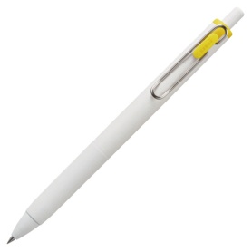 三菱鉛筆　ゲルインクボールペン　ユニボール　ワン　０．３８ｍｍ　イエロー　（軸色：オフホワイト）　ＵＭＮＳ３８．２　１本
