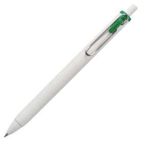 三菱鉛筆　ゲルインクボールペン　ユニボール　ワン　０．３８ｍｍ　グリーン　（軸色：オフホワイト）　ＵＭＮＳ３８．６　１本