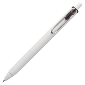 三菱鉛筆　ゲルインクボールペン　ユニボール　ワン　０．３８ｍｍ　黒　（軸色：オフホワイト）　ＵＭＮＳ３８．２４　１本