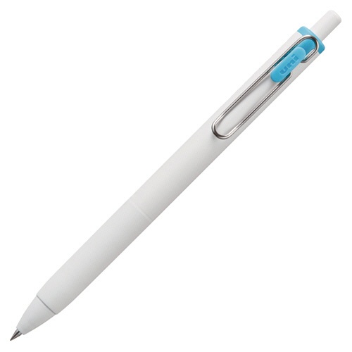 三菱鉛筆　ゲルインクボールペン　ユニボール　ワン　０．５ｍｍ　スカイブルー　（軸色：オフホワイト）　ＵＭＮＳ０５．４８　１本1