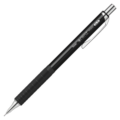 ぺんてる　シャープペンシル　ｏｒｅｎｚ（オレンズ）　メタルグリップ　０．３ｍｍ　（軸色：ブラック）　ＸＰＰ１００３Ｇ２－Ａ　１本1