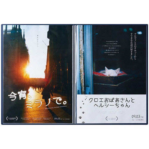 キングジム　ポスターファイル　Ｂ２タテ　１０ポケット　ネイビー　３１８４－ＮＶ　１冊4