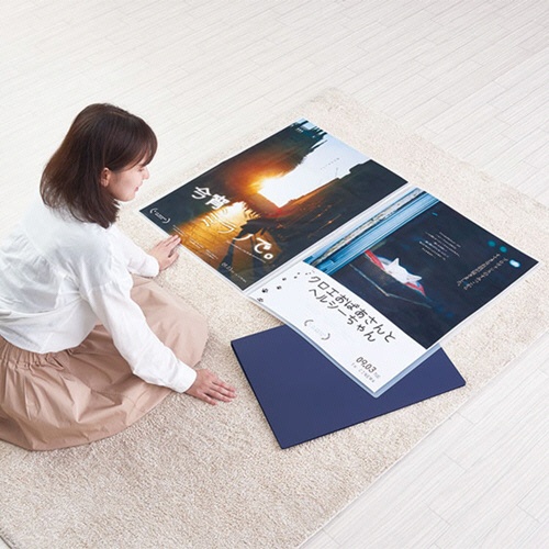 キングジム　ポスターファイル　Ｂ２タテ　１０ポケット　ネイビー　３１８４－ＮＶ　１冊6