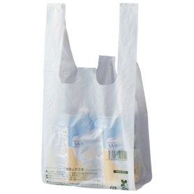 スマートサプライ　レジ袋（乳白）　８号　ＲＢ８Ｗ－Ｂ２５　１パック（１００枚）