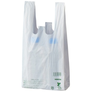スマートサプライ　レジ袋（乳白）　１２号　ＲＢ１２Ｗ－Ｂ２５　１パック（１００枚）1