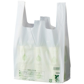 スマートサプライ　レジ袋（乳白）　６０号　ＲＢ６０Ｗ－Ｂ２５　１パック（１００枚）