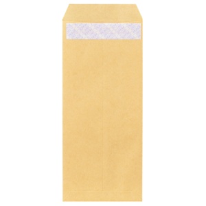 ピース　Ｒ４０再生紙クラフト封筒　テープのり付　長４　７０ｇ／ｍ2　〒枠あり　８４１　１パック（１００枚）1