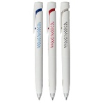 ゼブラ　油性ボールペン　ブレン　０．５ｍｍ　（軸色：白）　３色セット　ＴＳ－ＢＡＳ８８－３Ｃ　１パック
