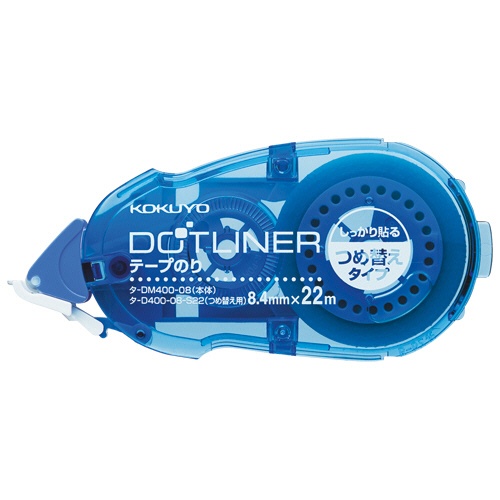 コクヨ　テープのり　ドットライナー　しっかり貼るタイプ　つめ替え用　８．４ｍｍ×２２ｍ　強粘着　タ－Ｄ４００－０８Ｎ－Ｓ２２　１個1