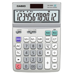 カシオ　実務電卓　１２桁　デスクタイプ　ＤＦ－１２０ＧＴ－Ｎ　１台1