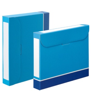 ＴＡＮＯＳＥＥ　ファイルボックス　Ａ４　背幅３２ｍｍ　青　１パック（５冊）3