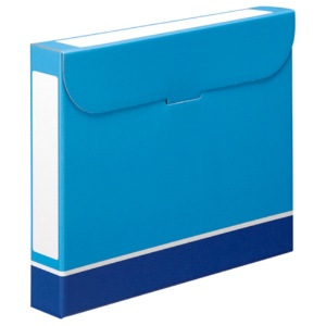 ＴＡＮＯＳＥＥ　ファイルボックス　Ａ４　背幅５３ｍｍ　青　１パック（５冊）1
