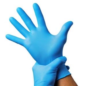 ニトリル手袋　パウダーフリー　Ｌ　ブルー　１箱（１００枚）2
