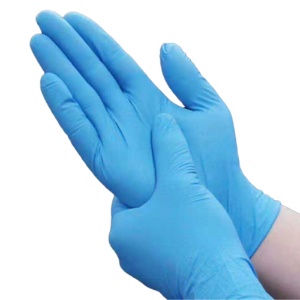 ニトリル手袋　パウダーフリー　Ｌ　ブルー　１箱（１００枚）3