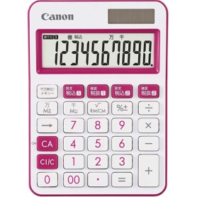 キヤノン　電卓　ミニ卓上モデル　ＬＳ－１０５ＷＵＣ－ＰＫ　１０桁　ピンク　２３０６Ｃ００２　１台