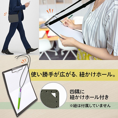 プラス　Ａ５サイズにおりたためる　クリップボード＋　Ａ４　ダークグレー　ＦＬ－５０２ＣＰ－ＤＧ　１冊5