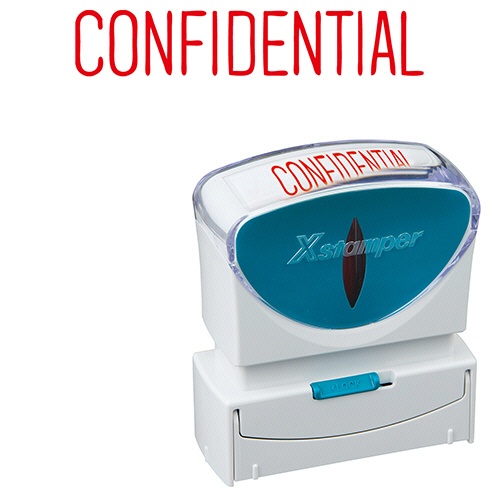 シヤチハタ　Ｘスタンパー　ビジネス用キャップレス　Ｂ型　（ＣＯＮＦＩＤＥＮＴＩＡＬ）　ヨコ　赤　Ｘ２－Ｂ－１１３０２　１個1