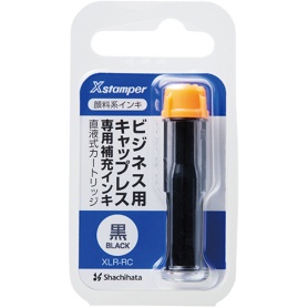 シヤチハタ　Ｘスタンパー　ビジネス用キャップレス　専用補充インキ（顔料系）　直液式カートリッジ　黒　ＸＬＲ－ＲＣ－Ｋ　１個