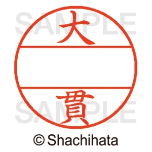 シヤチハタ　データーネームＥＸ１２号　マスター部（印面）　既製　大貫　ＸＧＬ－１２Ｍ－０５１１　１個2