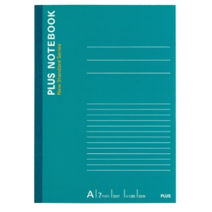 プラス　ノートブック（カラーアソートパックノート）　Ａ４　Ａ罫７ｍｍ　３５行　４０枚　５色　ＮＯ－２０４ＡＳ－１０ＣＰ　１パック（１０冊：各色２冊）5