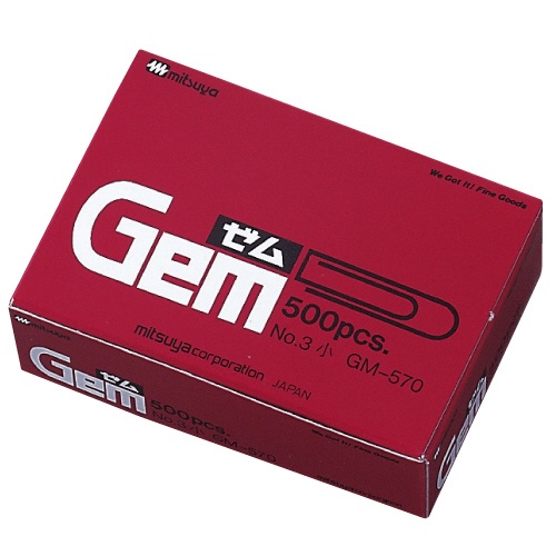 ミツヤ　ゼムクリップ　小　２３ｍｍ　ＧＭ－５７０　１箱（約５００本）1