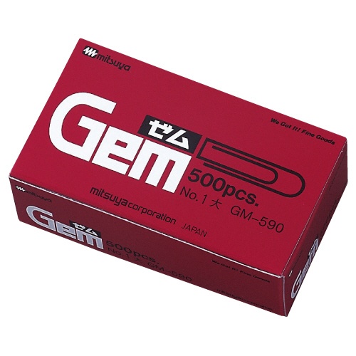 ミツヤ　ゼムクリップ　大　２９ｍｍ　ＧＭ－５９０　１箱（約５００本）1