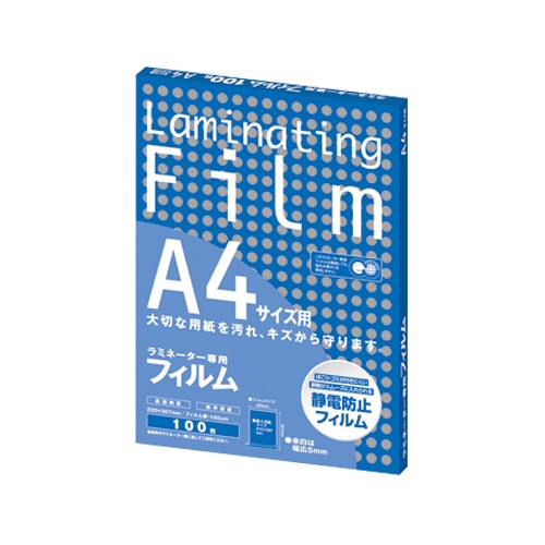 アスカ　ラミネーター専用フィルム　Ａ４　１００μ　ＢＨ９０７　１パック（１００枚）1