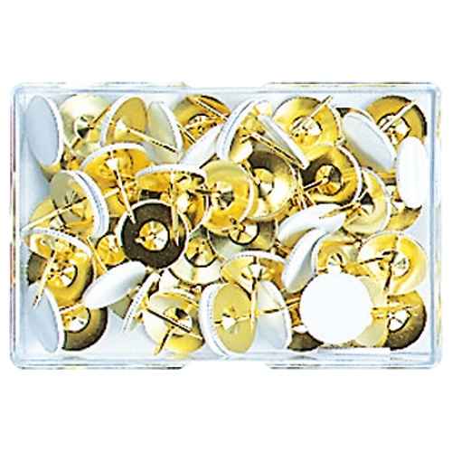 ミツヤ　着色画鋲足長　白　ＴＮＬ－０１－ＷＨ　１ケース（４０本）1