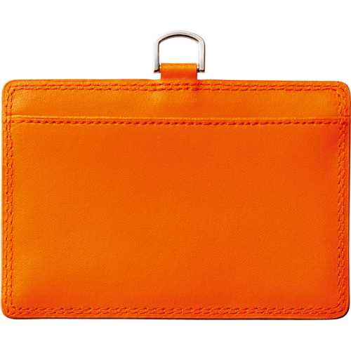 たのめーる】フロント 本革製ネームカードホルダー ヨコ型