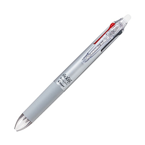 パイロット　多色ゲルインキボールペン　フリクションボール４　０．３８ｍｍ　（軸色：グラデーションシルバー）　ＬＫＦＢ－８０ＵＦ－ＧＲＳ　１本1