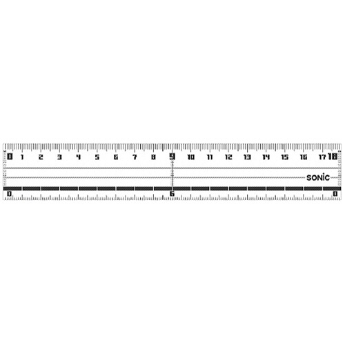 ソニック　読み取り直線定規　１８ｃｍ　ＳＮ－０３２Ｎ　１本1