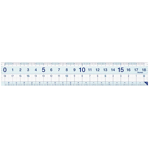 レイメイ藤井　先生おすすめ直定規（すべり止め加工付）　１８ｃｍ　ＡＰＪ１３６　１個1