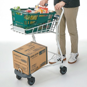 スーパーメイト　アルミ製ショッピングカート（抗菌ハンドル仕様）　ＡＣ－７０５ＭＡ　１台2