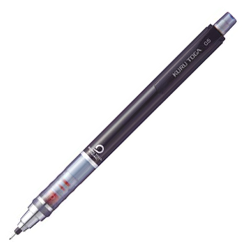 【クリックで詳細表示】三菱鉛筆 シャープペンシル クルトガ スタンダードモデル 0.5mm (軸色 ブラック) M54501P.24 1本 M54501P.24