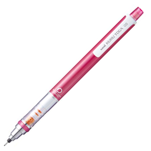 【クリックで詳細表示】三菱鉛筆 シャープペンシル クルトガ スタンダードモデル 0.5mm (軸色 ピンク) M54501P.13 1本 M54501P.13