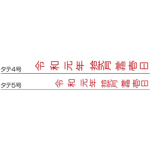 シヤチハタ　回転ゴム印　エルゴグリップ　和文日付　タテ５号　ゴシック体　ＣＮＬ－５Ｇ　１個3