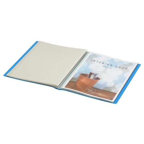 コクヨ　クリヤーブック（ＰＯＳＩＴＹ）　固定式　Ａ４タテ　２０ポケット　背幅１５ｍｍ　ライトブルー　Ｐ３ラ－Ｌ２０ＮＬＢ　１冊4
