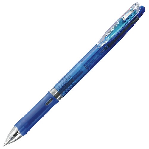 ゼブラ　３色油性ボールペン　クリップ－オン　スリム３Ｃ　０．７ｍｍ　（軸色：青）　Ｂ３Ａ５－ＢＬ　１本1