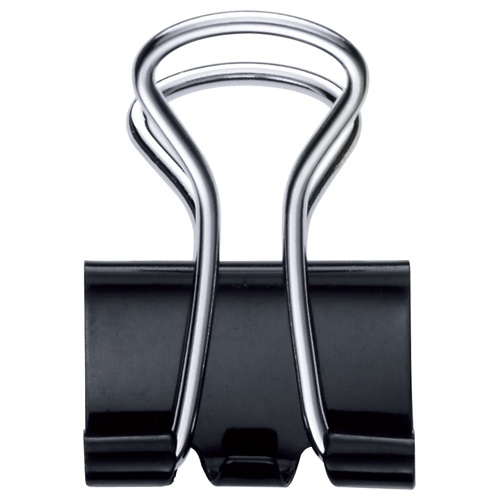 ＴＡＮＯＳＥＥ　ダブルクリップ　極豆　口幅１３ｍｍ　ブラック　１箱（１０個）2