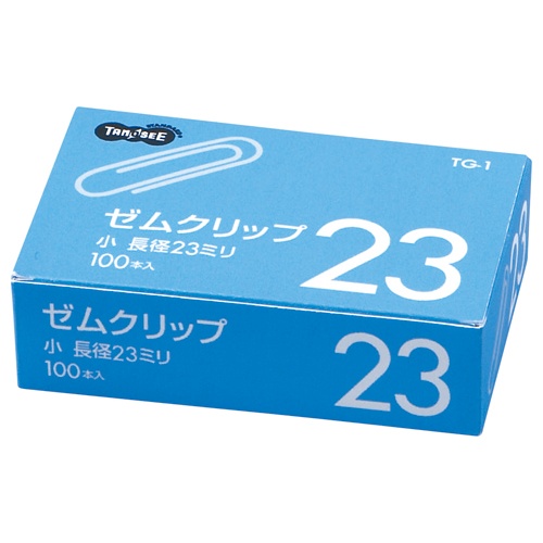 ＴＡＮＯＳＥＥ　ゼムクリップ　小　２３ｍｍ　シルバー　１箱（１００本）1