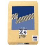 高春堂　ピース　Ｒ４０再生紙クラフト封筒　角２０　８５ｇ／ｍ2　７９０　１パック（１００枚）