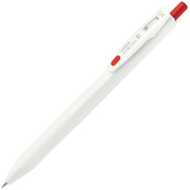 ゼブラ　ジェルボールペン　サラサＲ　０．４ｍｍ　赤　（軸色：白）　ＪＪＳ２９－Ｒ１－Ｒ　１本